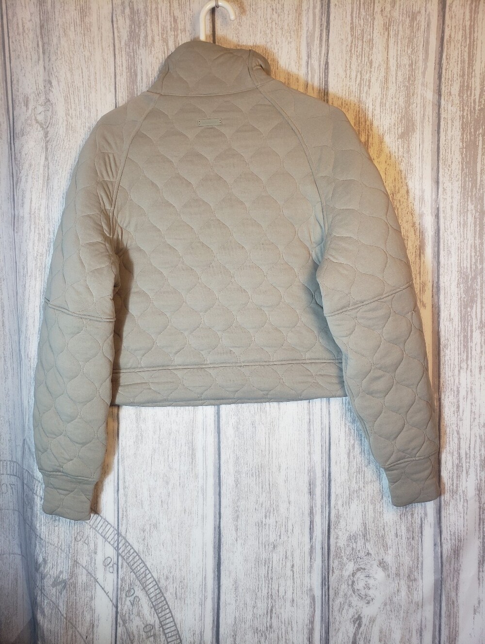 Lululemon Scuba Oversized Quilted Half-Zip In Riverstone Size M/L - Picture 3 of 10